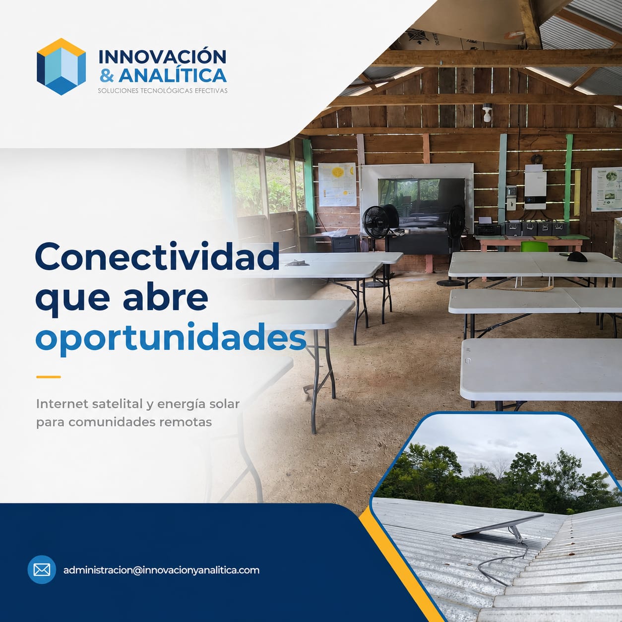 Conectividad satelital para comunidades remotas