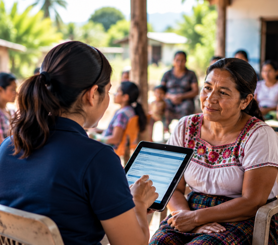 Entrevista comunitaria con captura digital de datos para monitoreo y evaluación